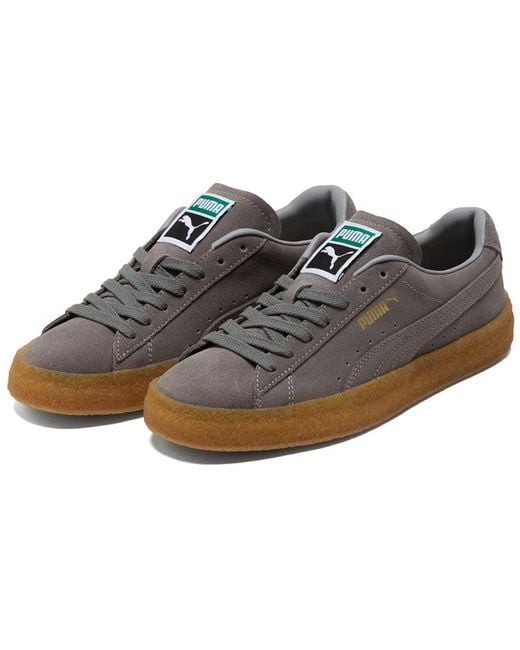 PUMA Brown Suede Crepe Leisure Board Shoes for men