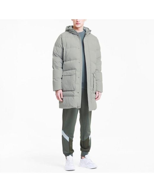 PUMA Blue Classics Long Down Jacket for men