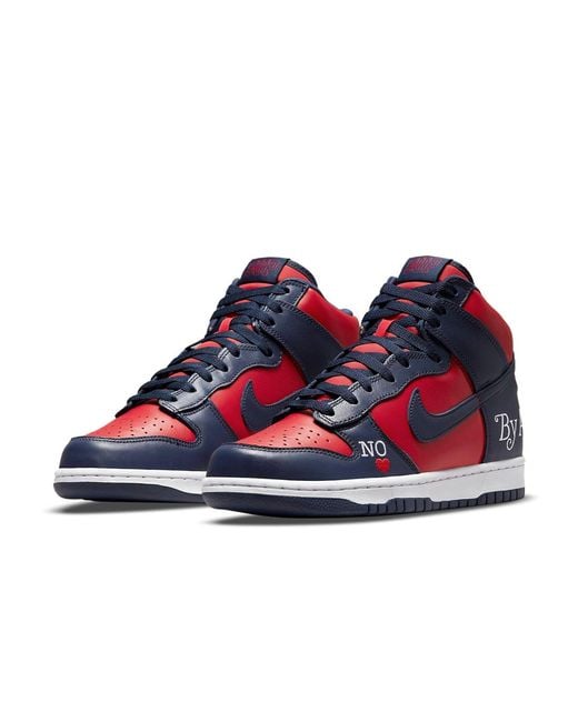 Nike Blue X Supreme Sb Dunk High 'By Any Means for men