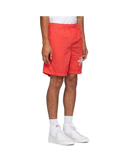 Stussy X Nike Water Short in Red for Men | Lyst UK