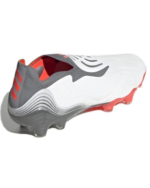 Adidas White Copa Sense+ Fg Solar' for men