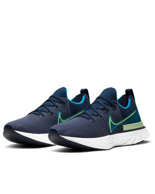 Nike Blue React Infinity Run Flyknit Dark for men