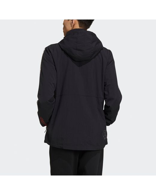Adidas Blue Vd Windbreaker Stripe Casual Sports Jacket for men