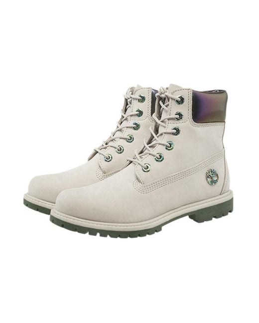 Timberland White (Wmns) 6 Inch Premium Boot 'Taupe Nubuck'