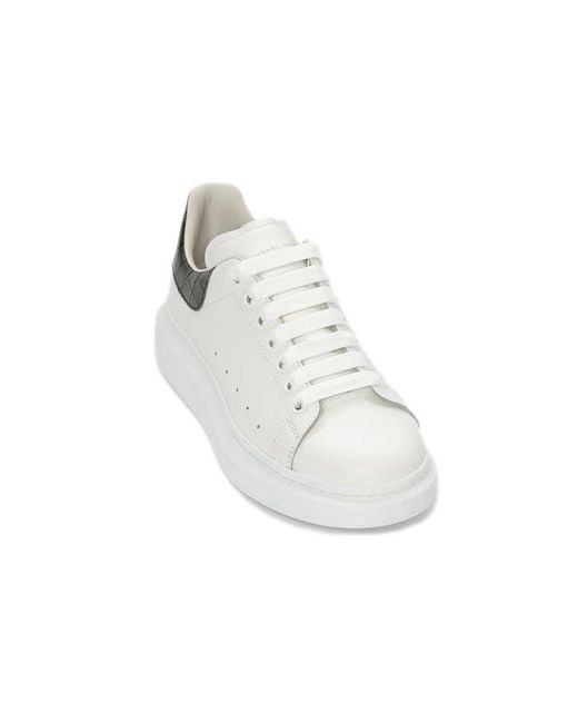 McQueen White Oversized Sneaker Forest Crocodile' for men