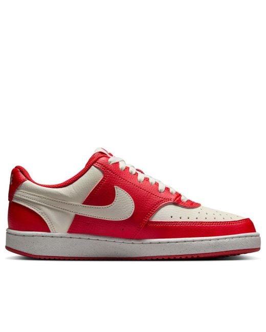 Nike Red (Wmns) Court Vision Low Next Nature 'University Sail'