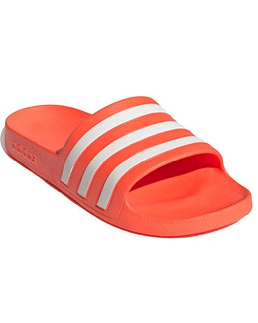 Adidas Red (Wmns) Adilette Adilette Aqua Slide 'Solar'