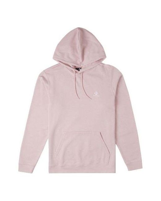 Converse Pink Go-to Embroidered Star Chevron Standard-fit Pullover Hoodie for men