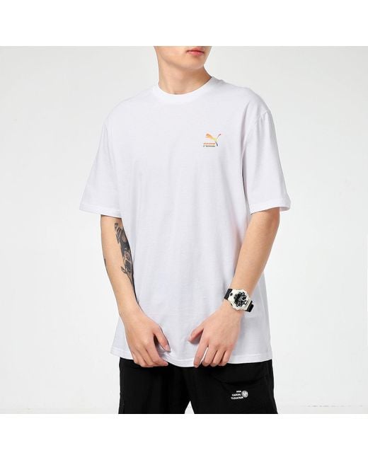 PUMA White Logo Tee for men
