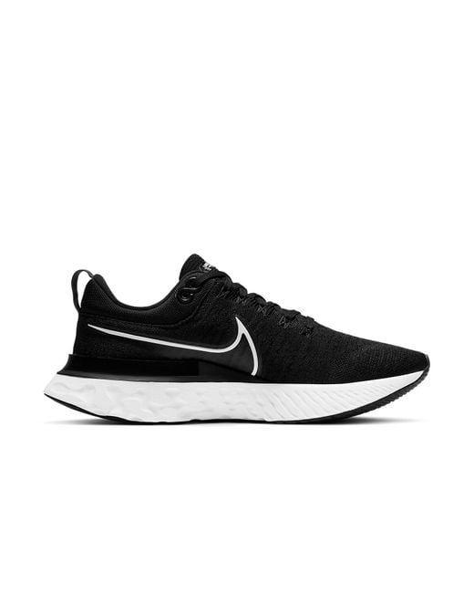 Nike Black React Infinity Run Flyknit 2 for men