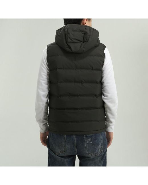 Adidas Gray Helionic Vest Stay Warm Hooded Down Vest for men