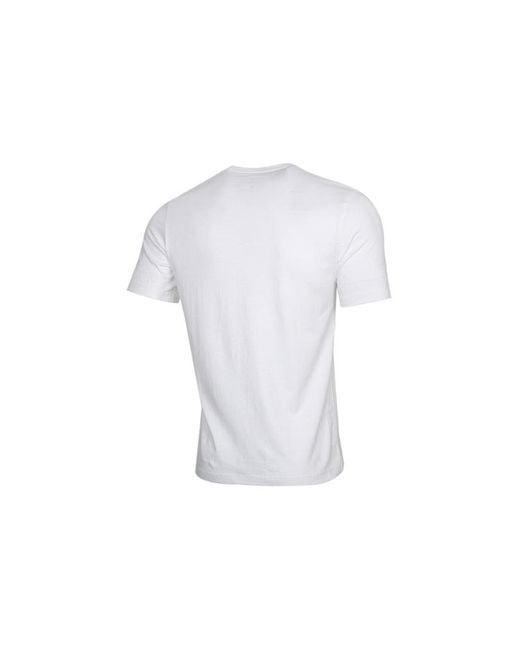 Nike White Sportswear Logo Printing Round Neck Short Sleeve for men