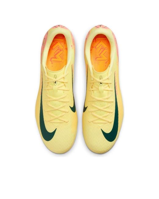 Nike Yellow X Kylian Mbappe Mercurial Vapor 16 Academy Ag 'Light Laser' for men