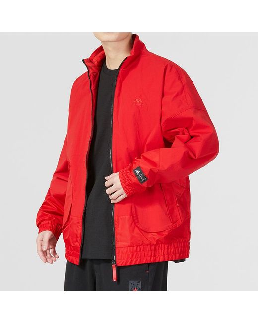 Adidas Red Com Woven Jacket for men
