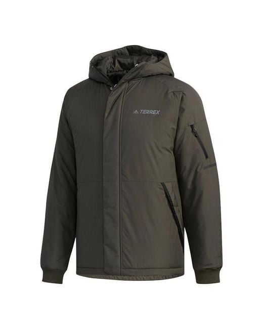 Adidas Gray Xplr Ins Jacket Outdoor Sports Waterproof Hooded Jacket for men