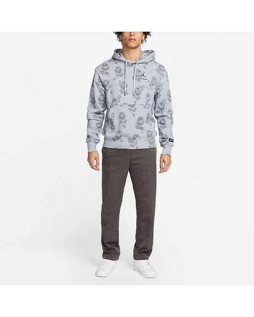 Nike Gray X A Ma Manire Crossover Solid Color Logo Straight Casual Pants for men