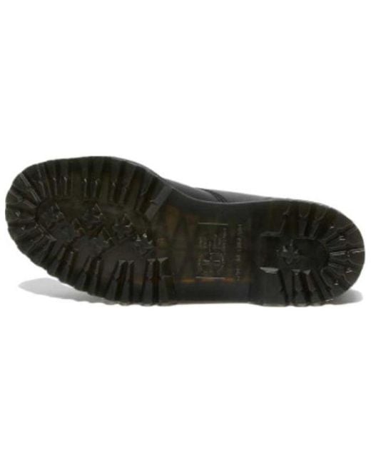 Dr. Martens Black Barton Shearling Lined Leather Ankle Boots