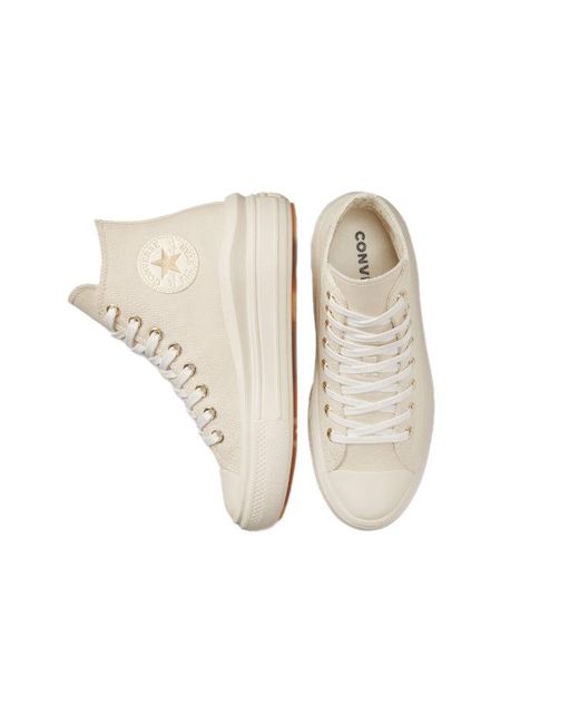 Converse Natural (Wmns) Chuck Taylor All Star Move Platform High 'Golden Elements'