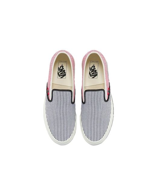 Vans Pink Style 48 Lx Casual Fashion Skate Shoes Stripe for men
