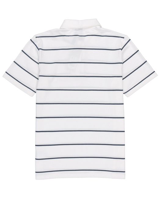 Adidas White Stripe Small Label Athleisure Casual Sports Short Sleeve Polo Shirt for men