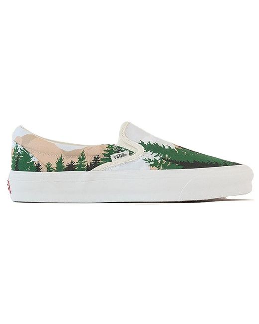 Vans Green Kith X Vault Og Classic Slip-On Lx 'Treescape' for men
