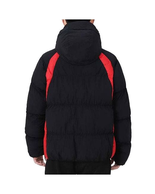 Nike Blue Contrasting Colors Printing Stay Warm Hooded Jacket for men