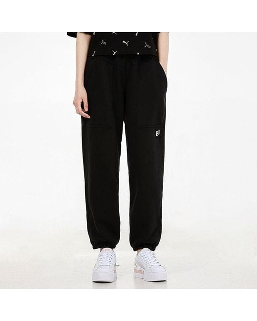 PUMA Black (Wmns) Sports Running Breathable Long Pants