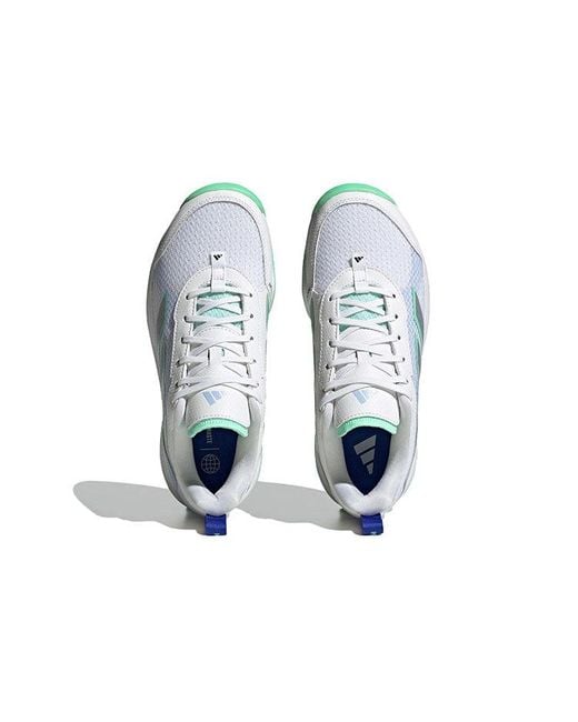 Adidas Blue (Wmns) Avaflash Low Tennis Shoes Metallic Pulse Mint'
