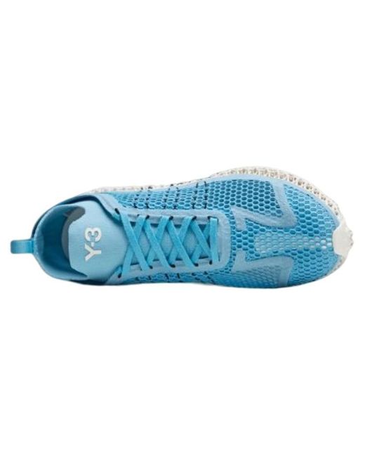 Adidas Blue Y3 Runner 4D Halo Off' for men