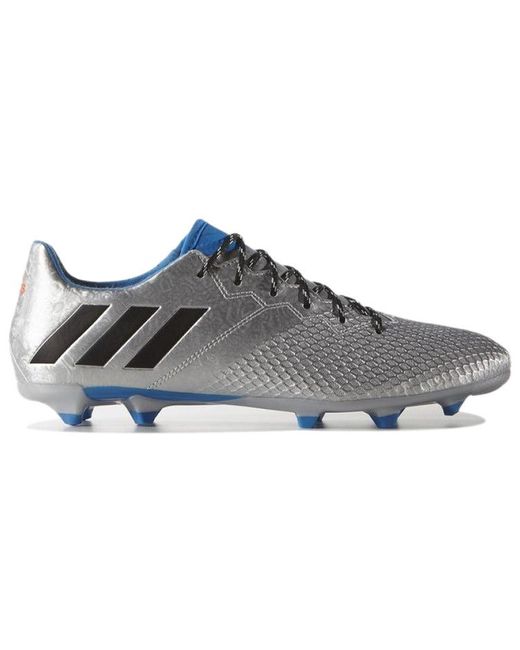 Adidas Gray Messi 16.3 Firm Ground Cleats for men