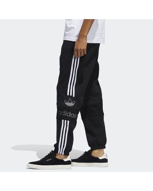 Adidas Black Originals Ts Trf Sp Sports Pants for men