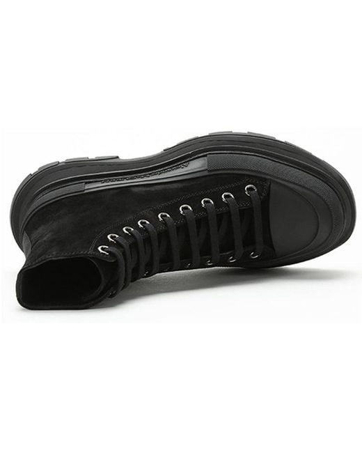 McQueen Black Tread Slick Boot 'Triple' for men
