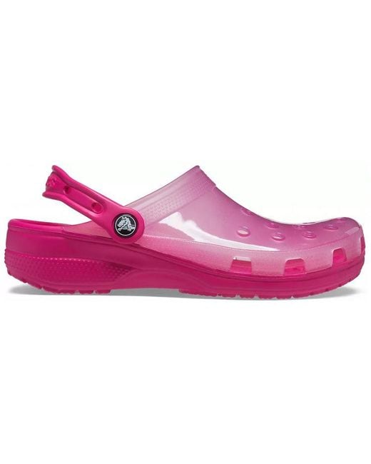 CROCSTM Pink Jelly Transparent Sandals for men