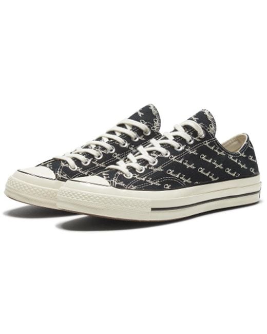 Converse Blue Chuck 70 Low 'Scripted Signature Print for men