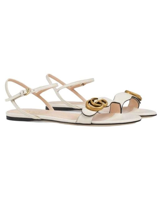 Gucci Metallic (Wmns) Double G Leather Sandal