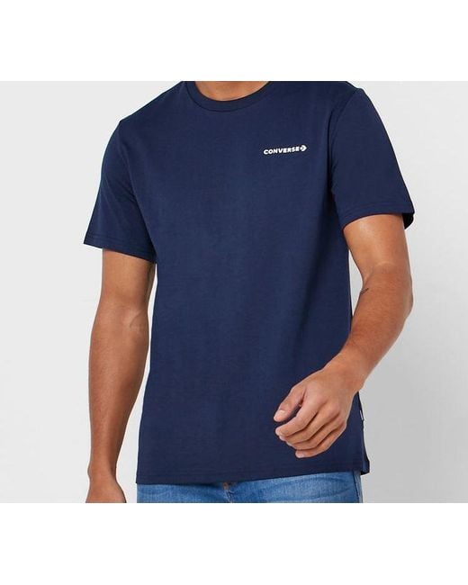 Converse Blue All Star Alphabet Logo Short Sleeve for men