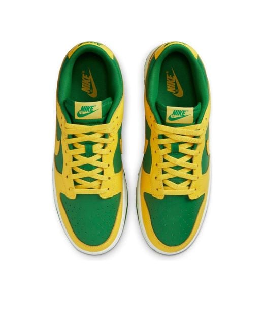 Nike Yellow Dunk Low 'Reverse Brazil' for men