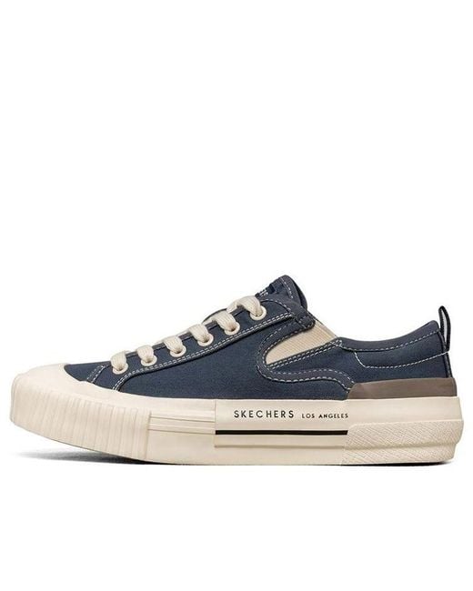 Skechers Blue (Wmns) New Moon Low Canvas Shoes