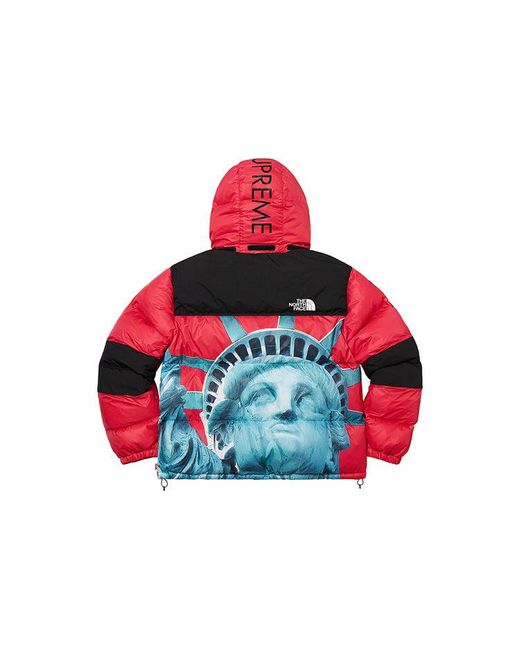 Supreme X The North Face Statue Of Liberty Mountain Jacket in Red