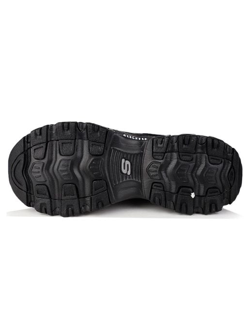 Skechers Black D'Lites Low-Top Running Shoes for men