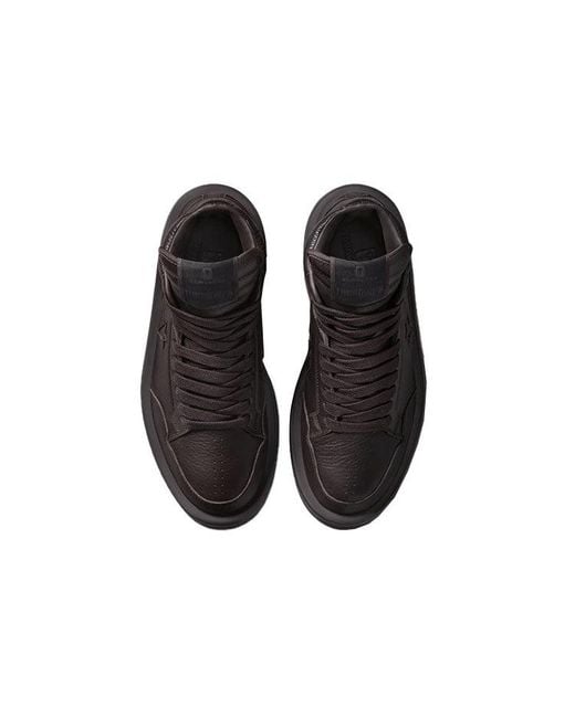 Converse Black Rick Owens X Turbowpn Mid 'Clay' for men