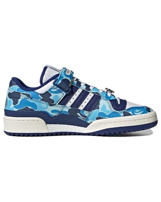adidas Forum Low X Bape '30th Anniversary - Blue Camo' for Men | Lyst