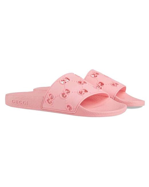 Gucci Pink (Wmns) Gg Slide Rubber ''