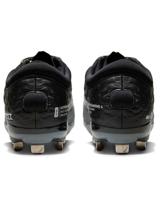 Nike Black Hyperdiamond 4 Elite /Cool/Volt/ Sneakers