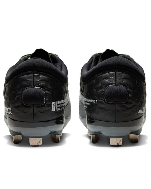 Nike Black Hyperdiamond 4 Elite /Cool/Volt/ Sneakers