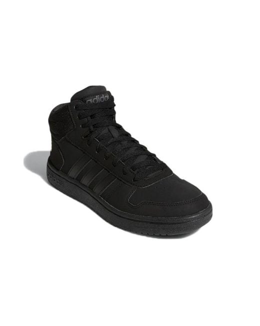 Adidas Black Hoops 2.0 Mid Shoes 'Core' for men
