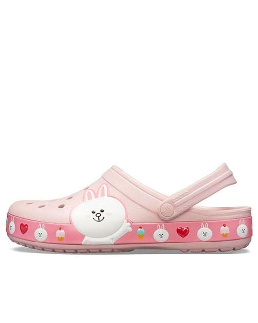 CROCSTM Pink X Line Friends Beach Sandals