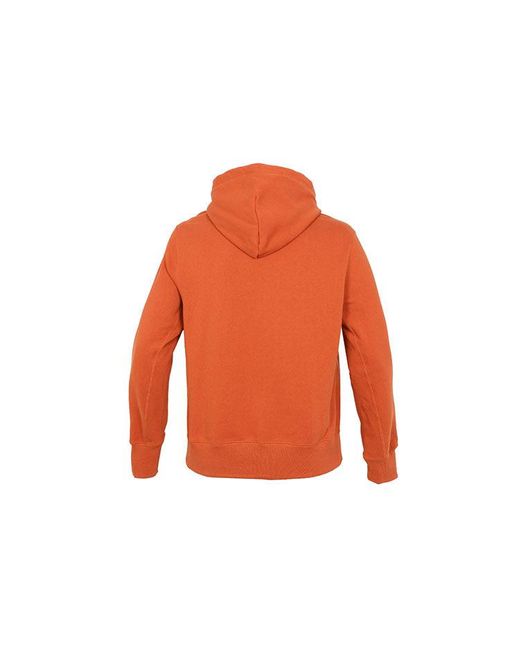 Nike Orange Sportswear French Terry Embroidered Logo Solid for men