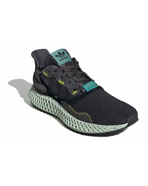Adidas Blue Zx 4000 Futurecraft 4D 'Carbon' for men