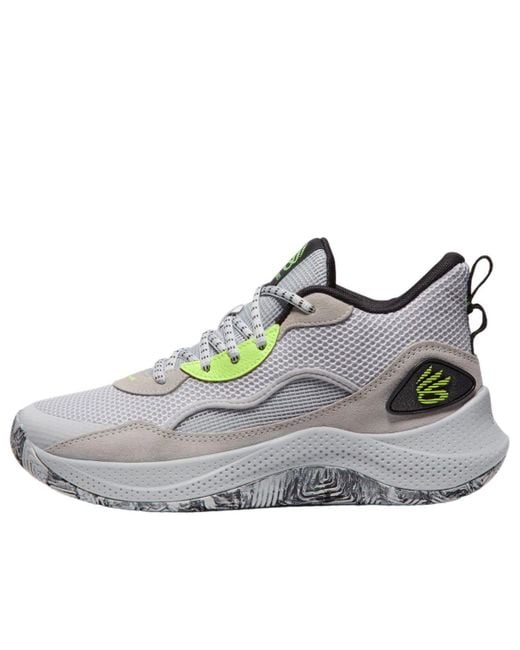 Under Armour Gray Curry 3Z 24 Suede 'Halo' for men